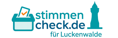 Stimmencheck Luckenwalde Logo