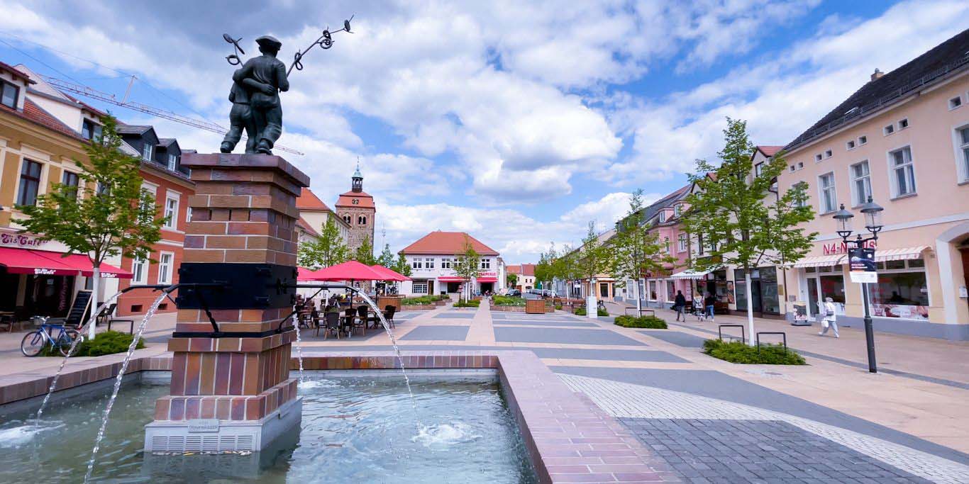 Luckenwalde Stadt Markplatz